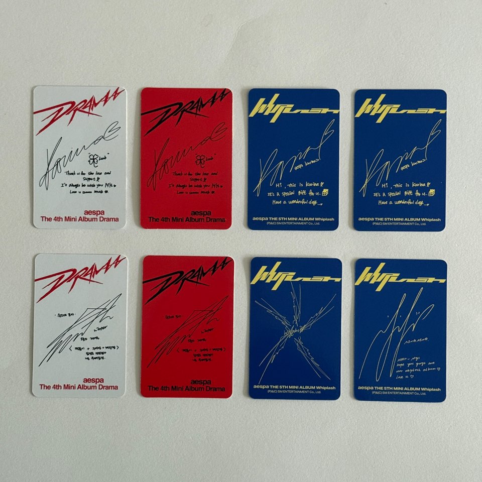 Aespa Drama Whiplash Walmart Target Exclusive Official Photocard Karina Winter
