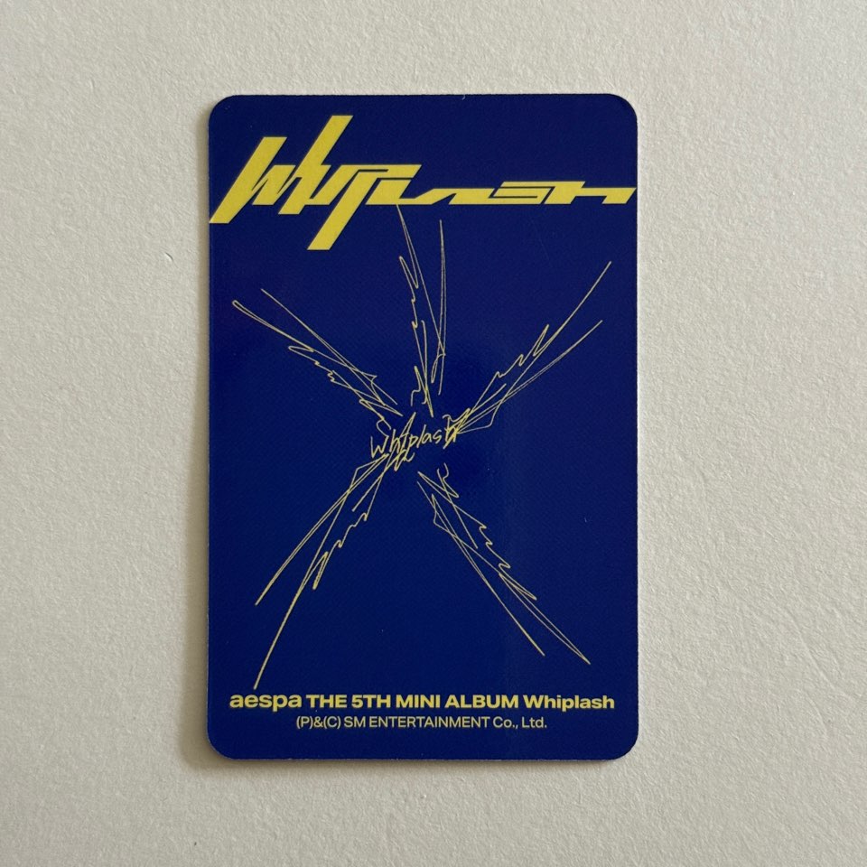 Aespa Drama Whiplash Walmart Target Exclusive Official Photocard Karina Winter